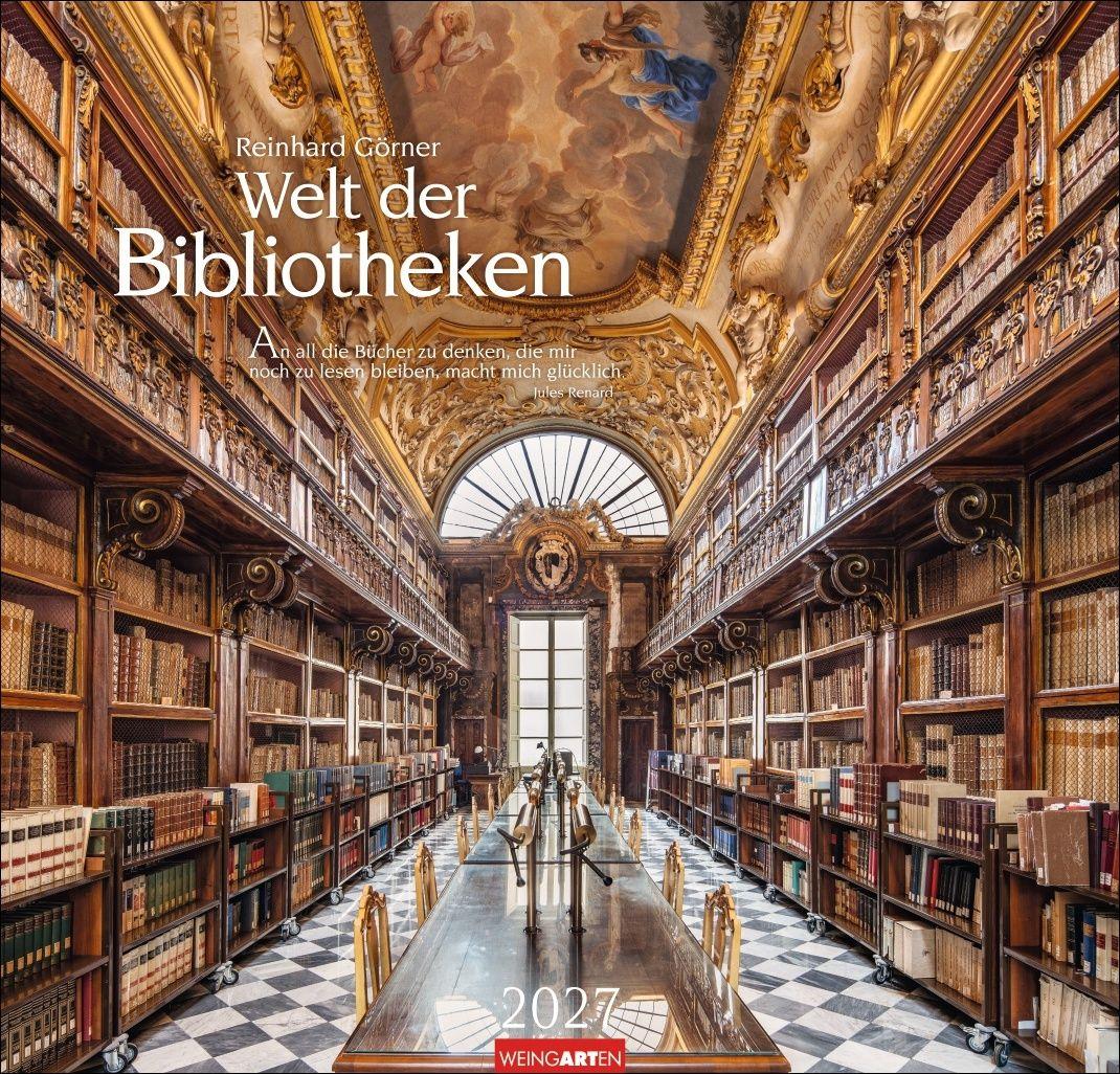 Vorderes Coverbild Welt der Bibliotheken Kalender 2027