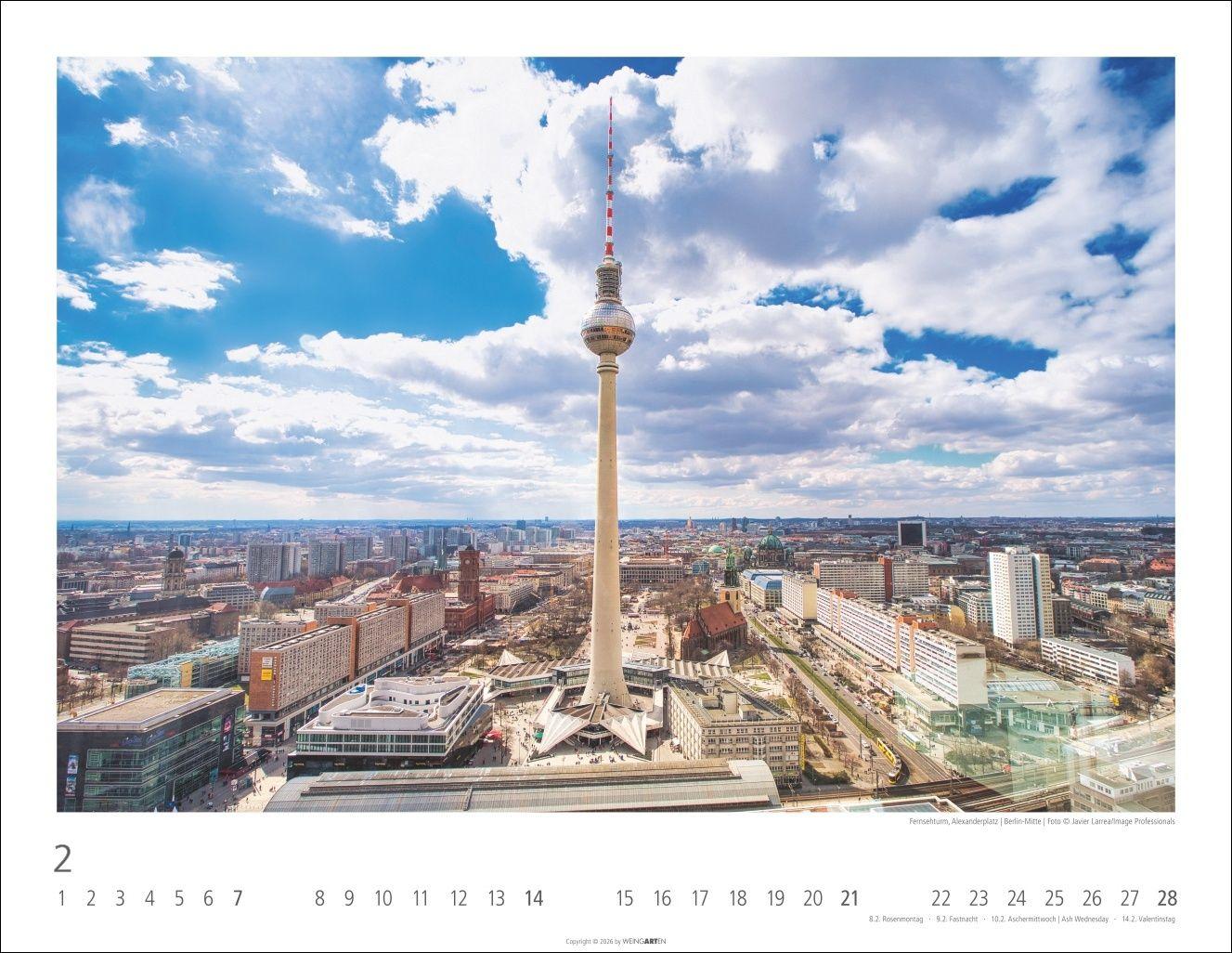 Beispielinhalt (Bild) Berlin Kalender 2027