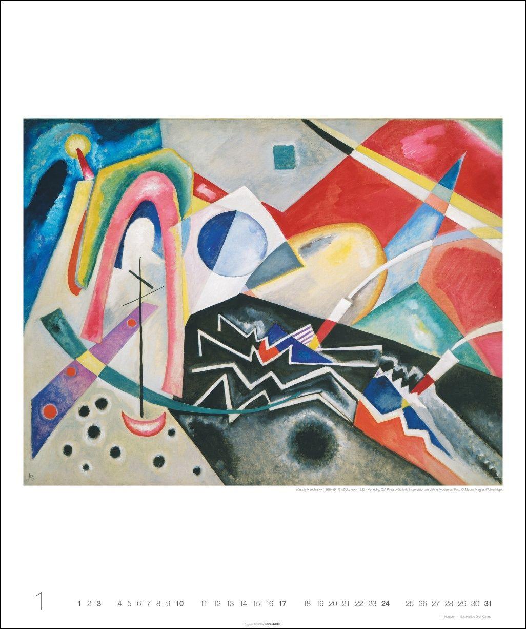 Beispielinhalt (Bild) Wassily Kandinsky Edition Kalender 2027