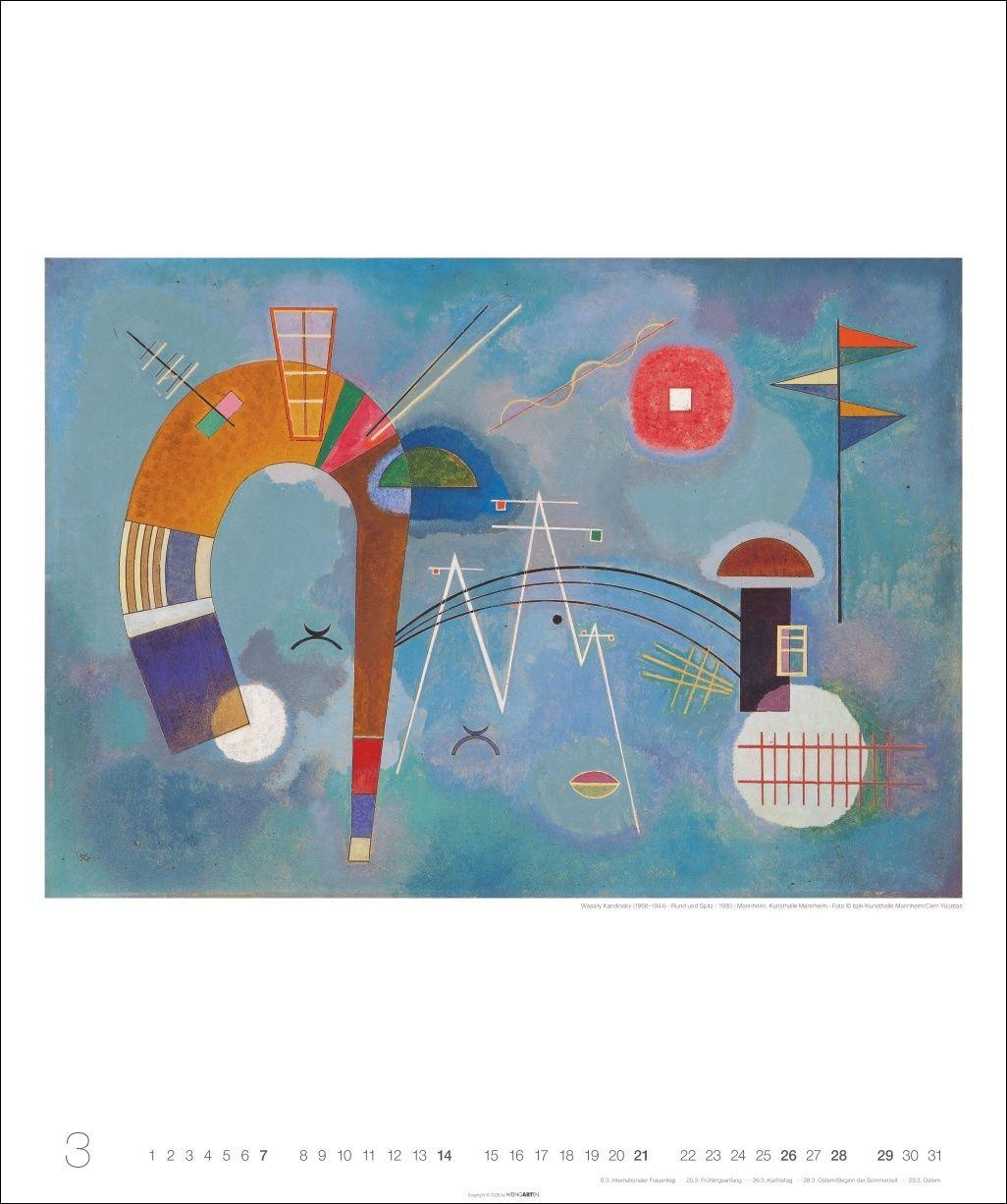 Beispielinhalt (Bild) Wassily Kandinsky Edition Kalender 2027
