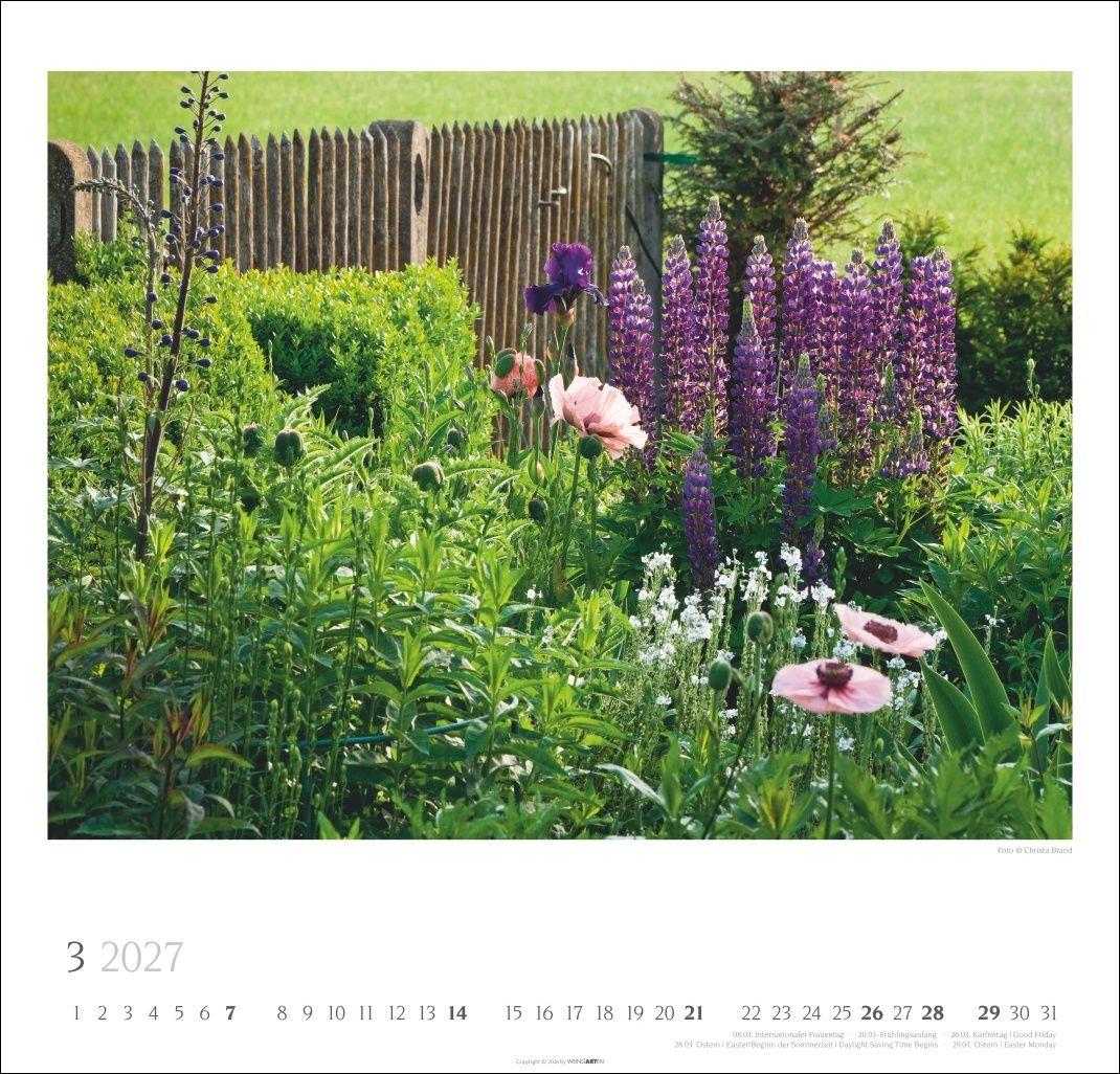 Beispielinhalt (Bild) Bauerngärten Kalender 2027
