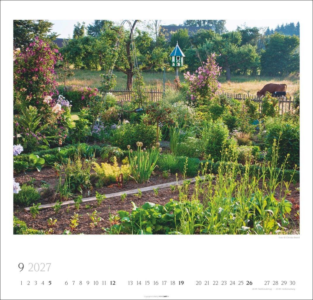 Beispielinhalt (Bild) Bauerngärten Kalender 2027