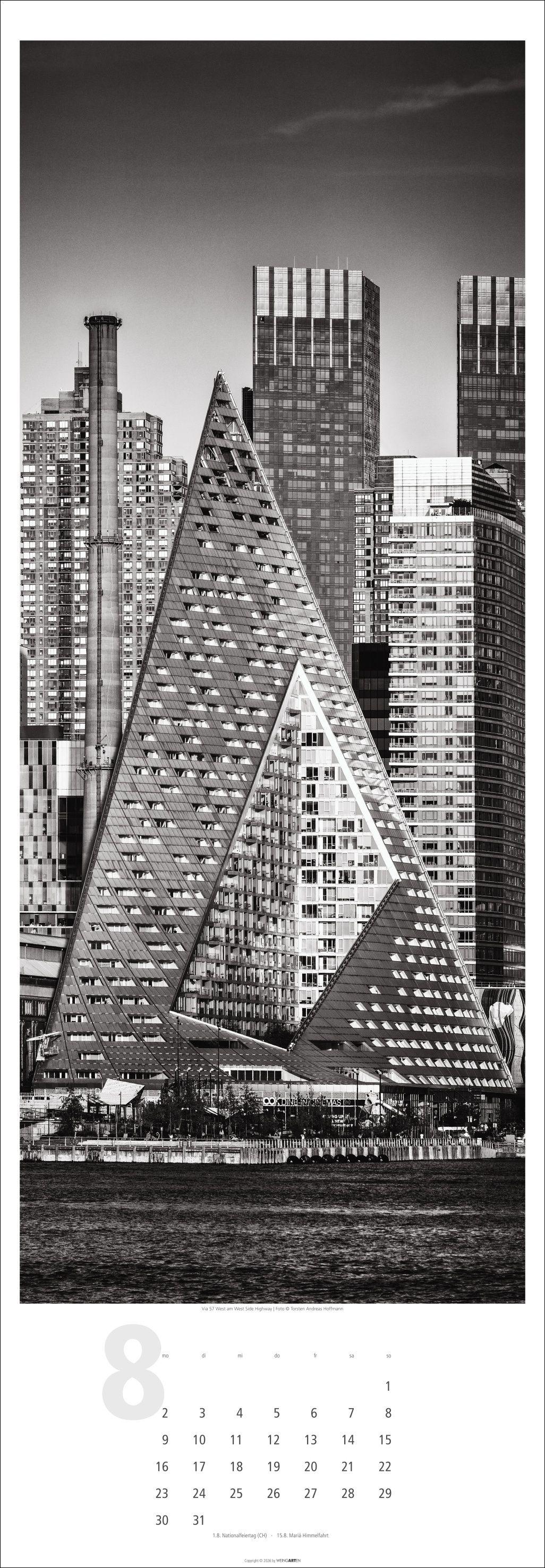 Beispielinhalt (Bild) New York XXL Kalender 2027