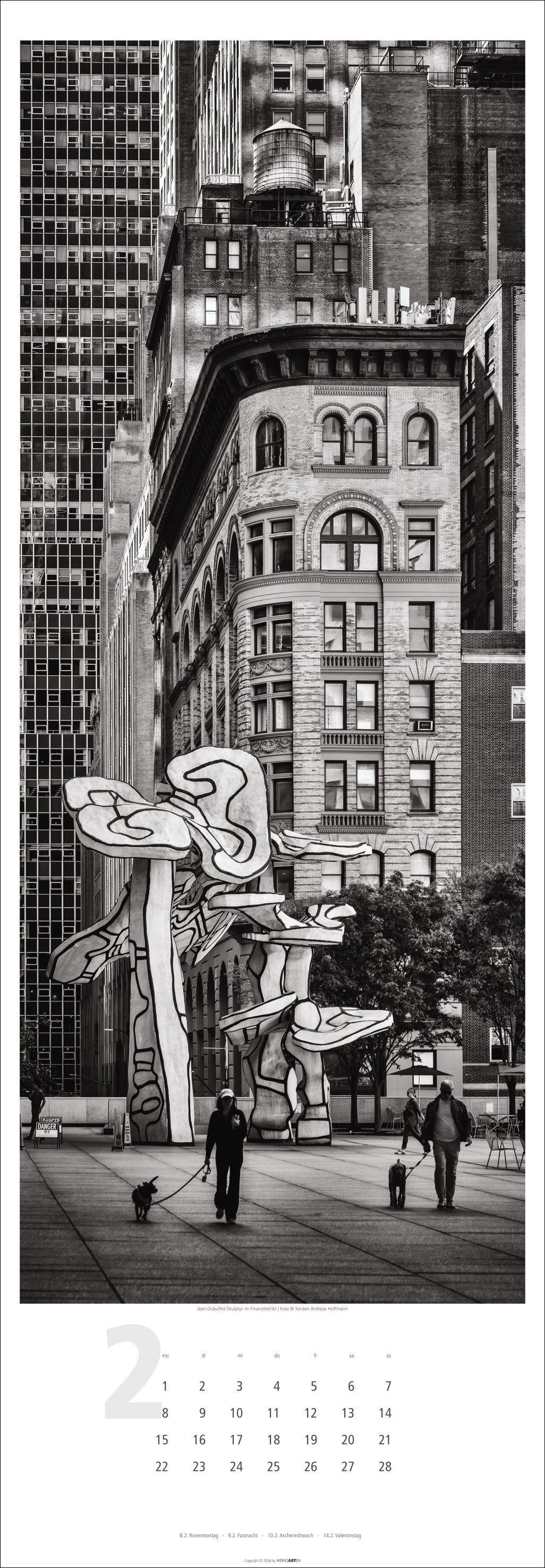 Beispielinhalt (Bild) New York XXL Kalender 2027