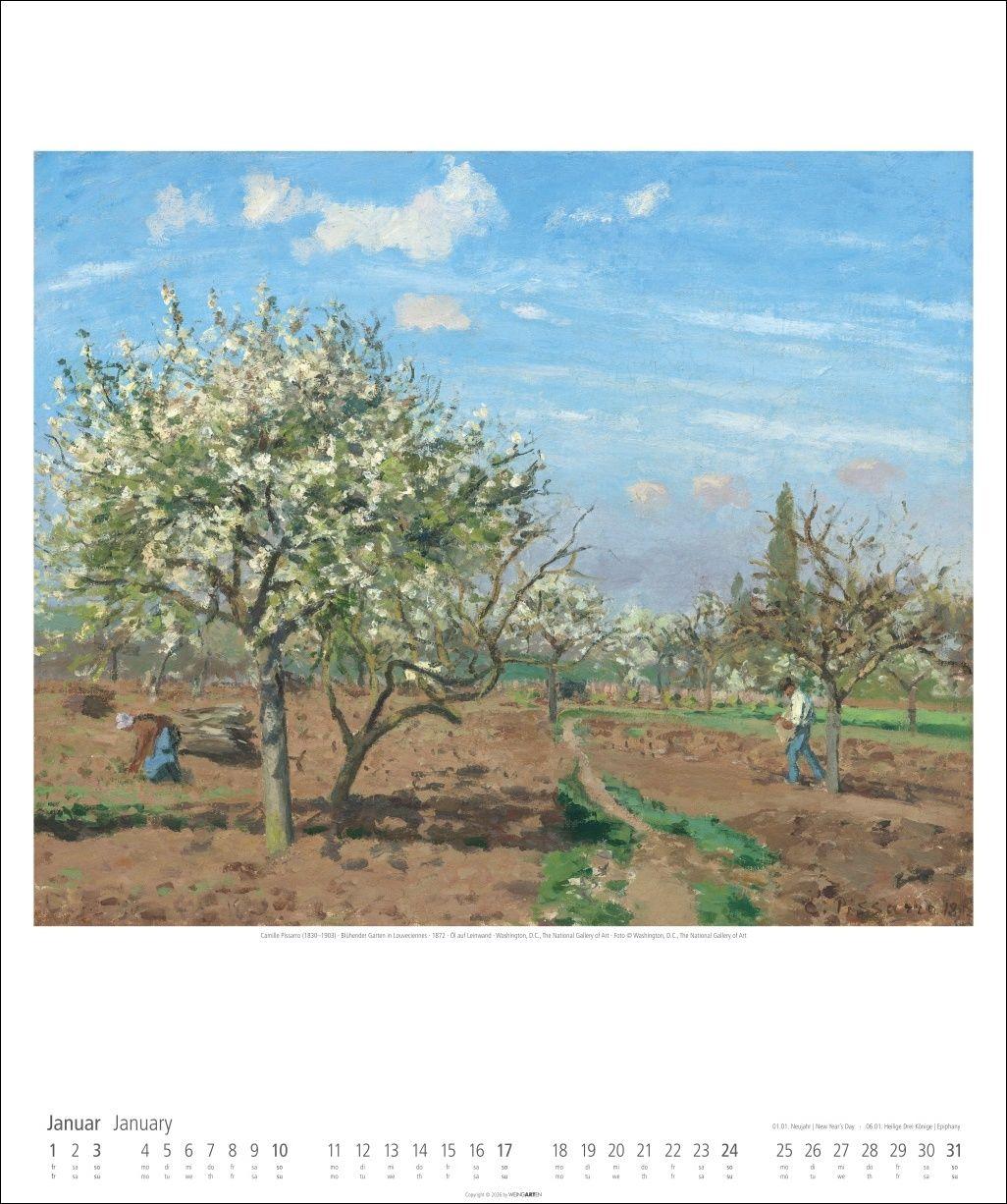 Beispielinhalt (Bild) Impressionismus Kalender 2027