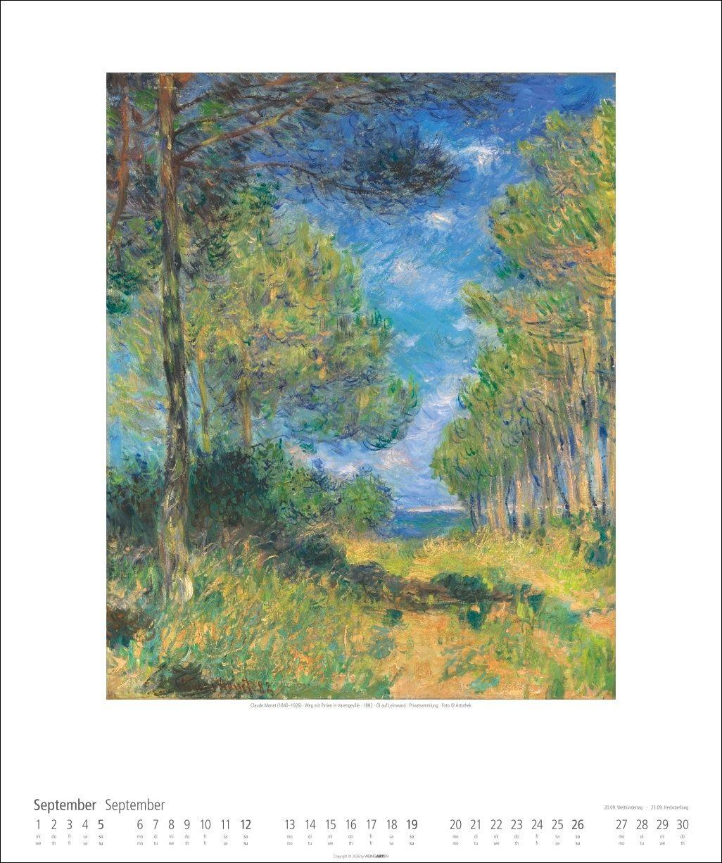 Beispielinhalt (Bild) Impressionismus Kalender 2027
