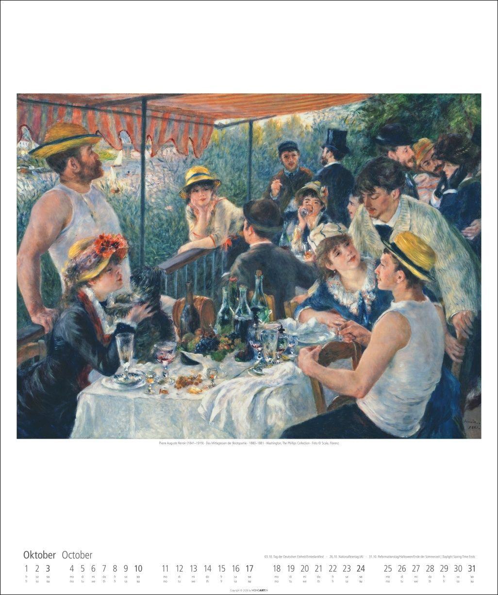 Beispielinhalt (Bild) Impressionismus Kalender 2027