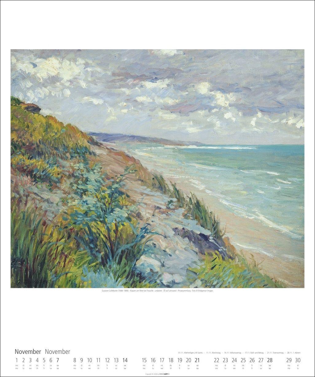 Beispielinhalt (Bild) Impressionismus Kalender 2027
