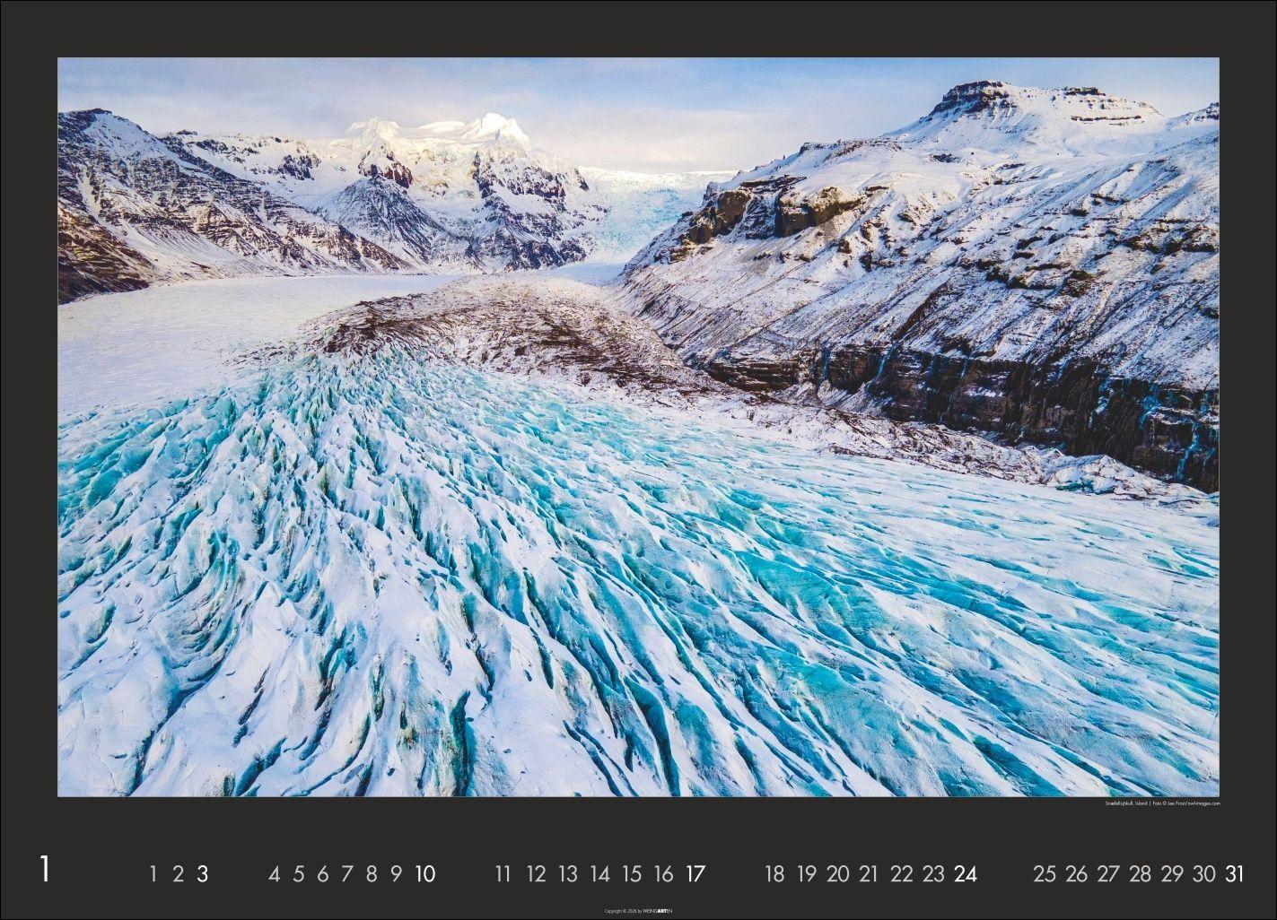 Beispielinhalt (Bild) Die Erde von oben Kalender 2027