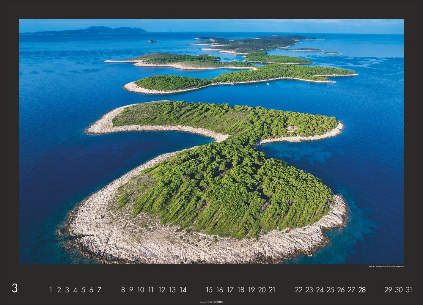 Beispielinhalt (Bild) Die Erde von oben Kalender 2027