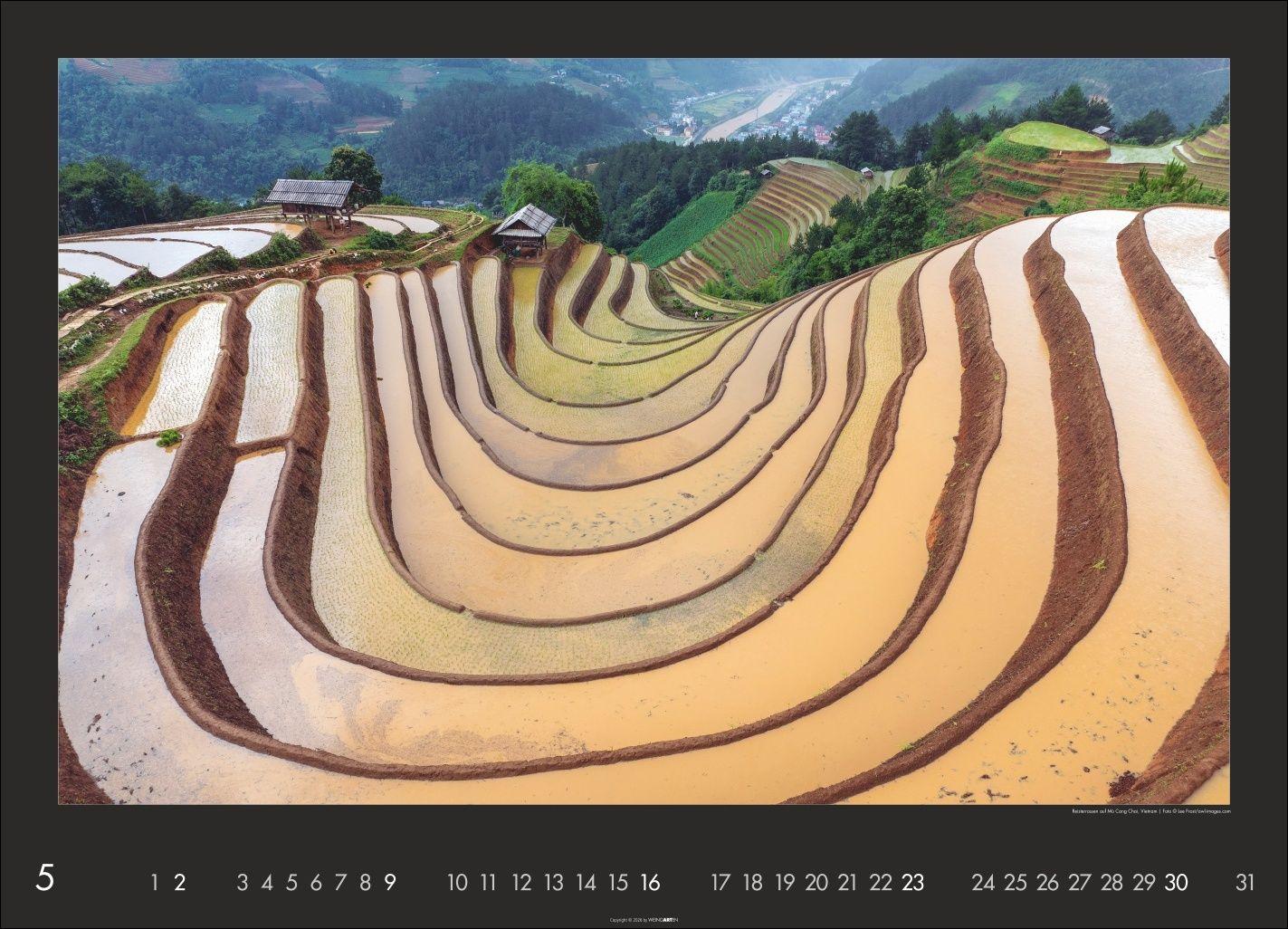 Beispielinhalt (Bild) Die Erde von oben Kalender 2027