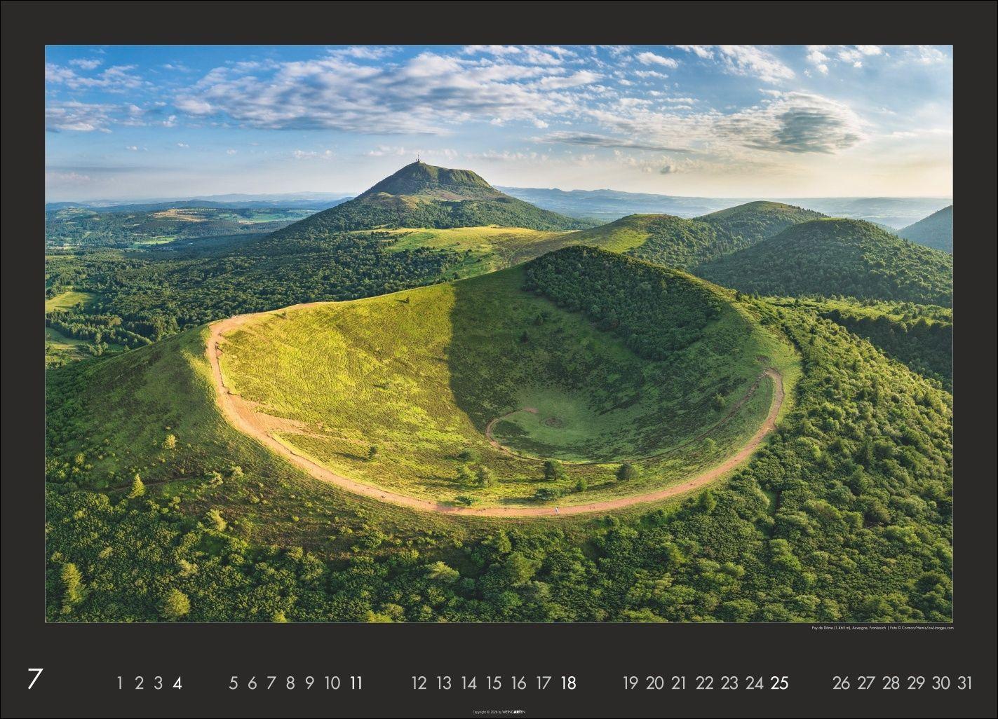 Beispielinhalt (Bild) Die Erde von oben Kalender 2027