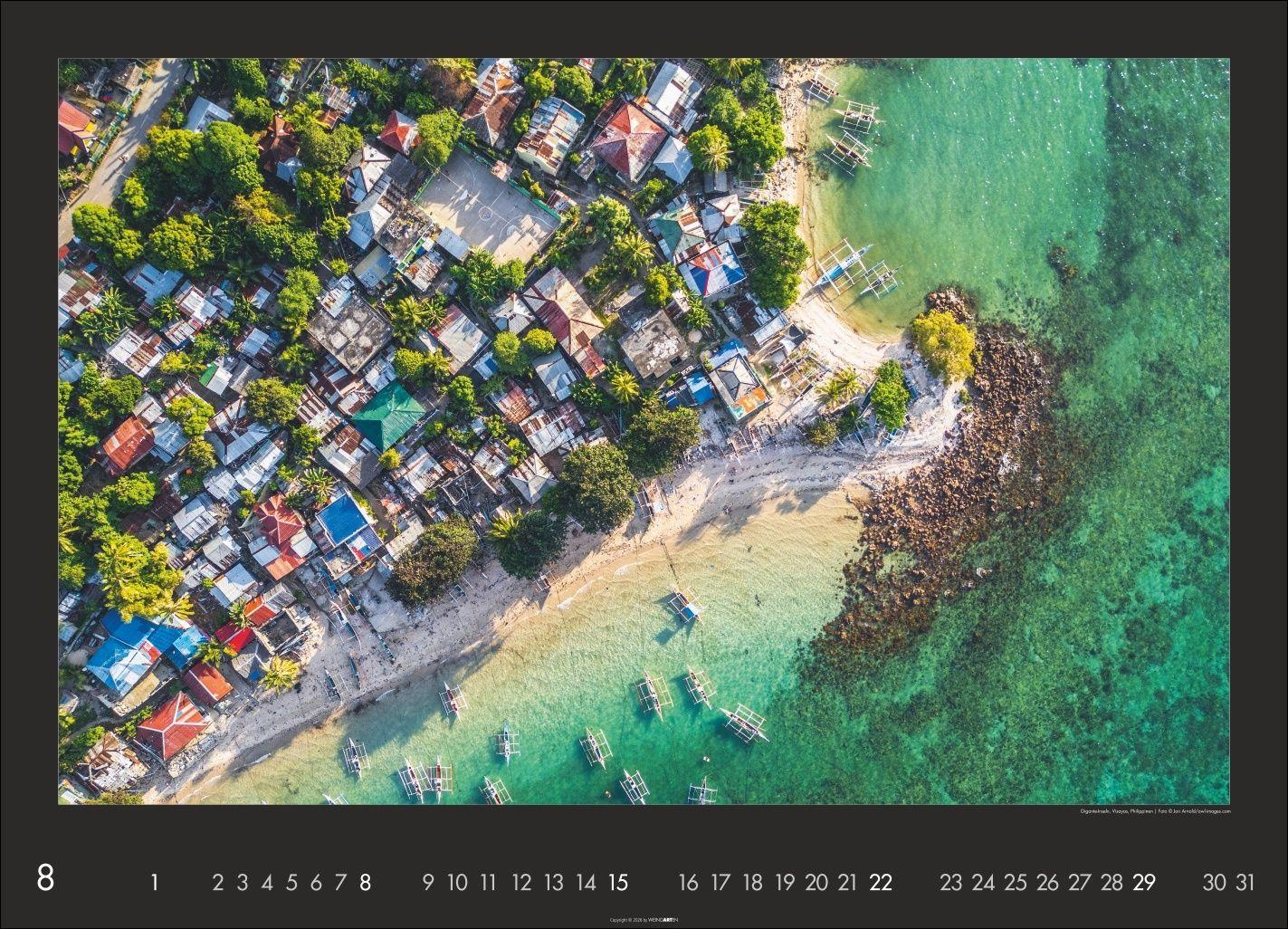 Beispielinhalt (Bild) Die Erde von oben Kalender 2027