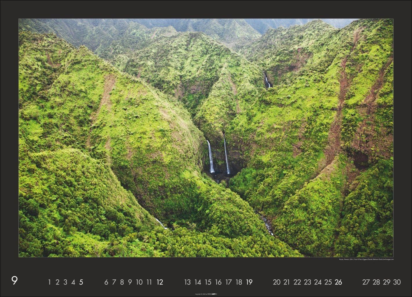 Beispielinhalt (Bild) Die Erde von oben Kalender 2027