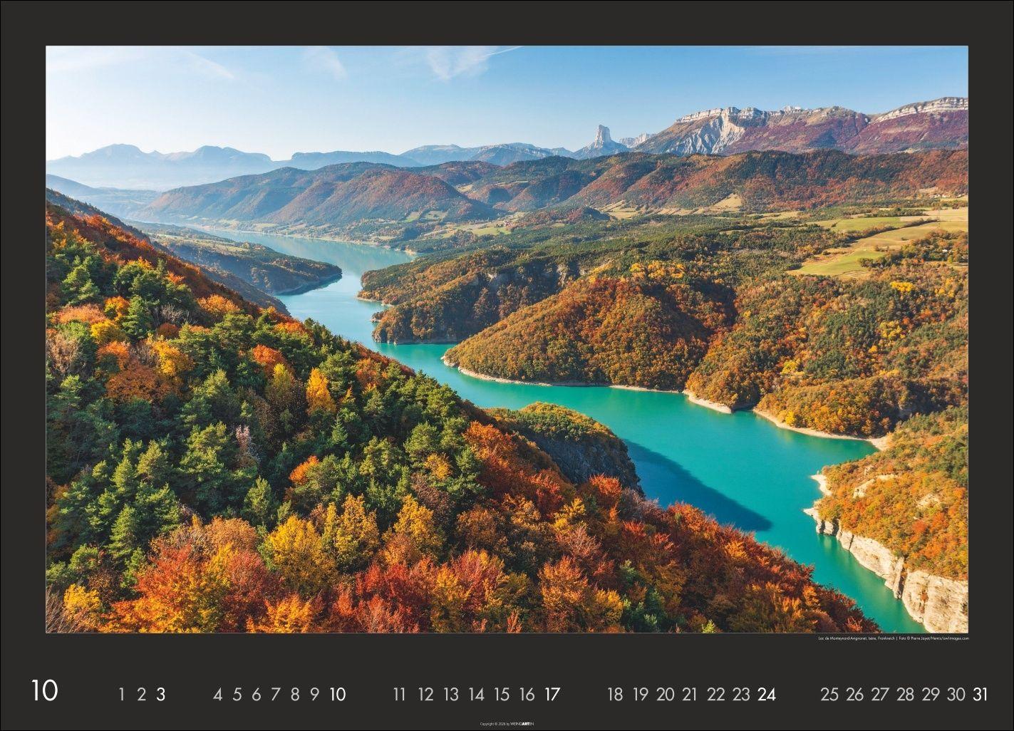 Beispielinhalt (Bild) Die Erde von oben Kalender 2027