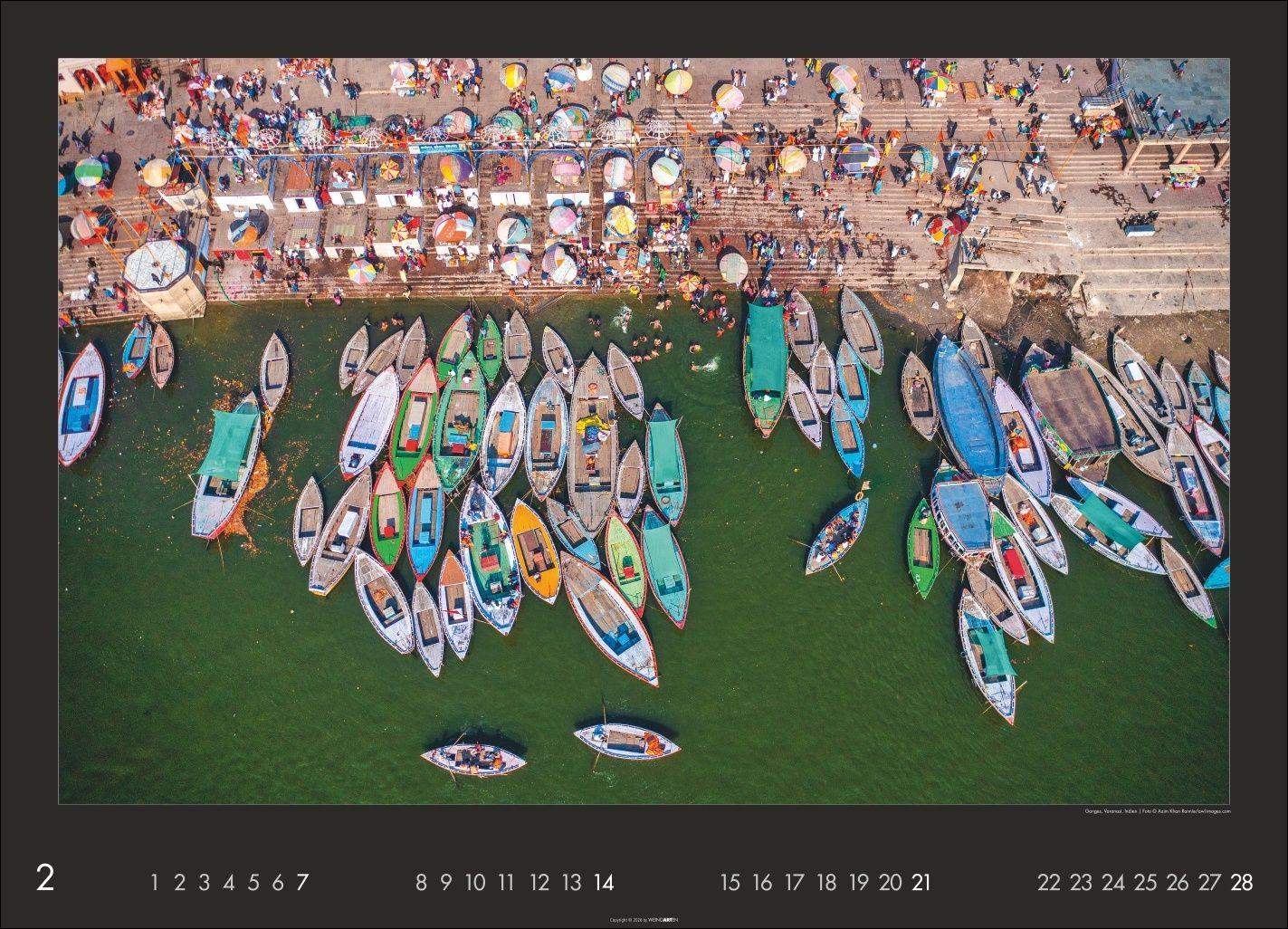 Beispielinhalt (Bild) Die Erde von oben Kalender 2027