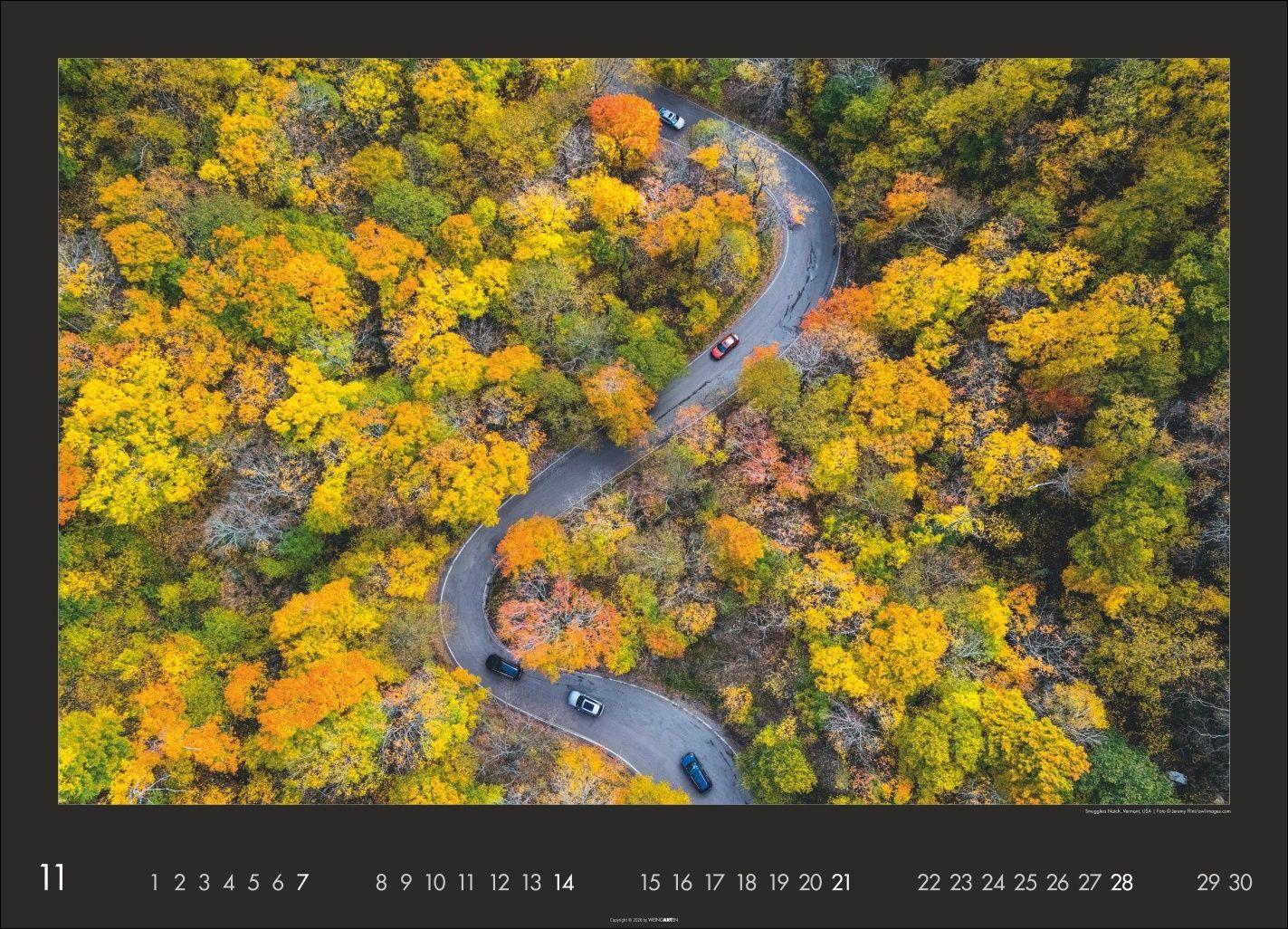 Beispielinhalt (Bild) Die Erde von oben Kalender 2027