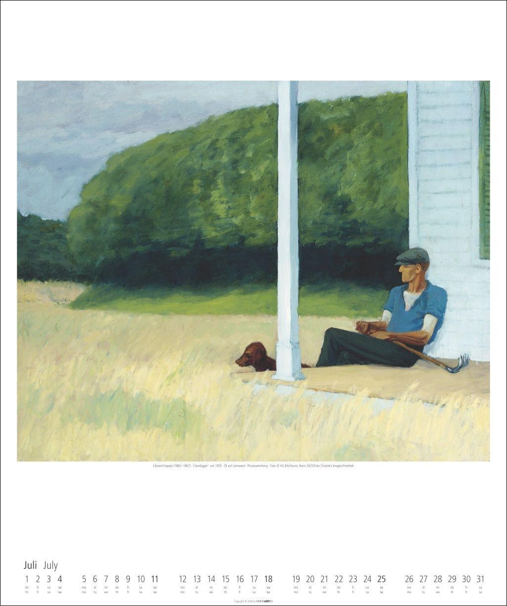 Beispielinhalt (Bild) Edward Hopper Kalender 2027