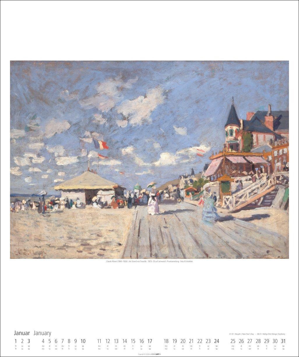 Beispielinhalt (Bild) Claude Monet Kalender 2027
