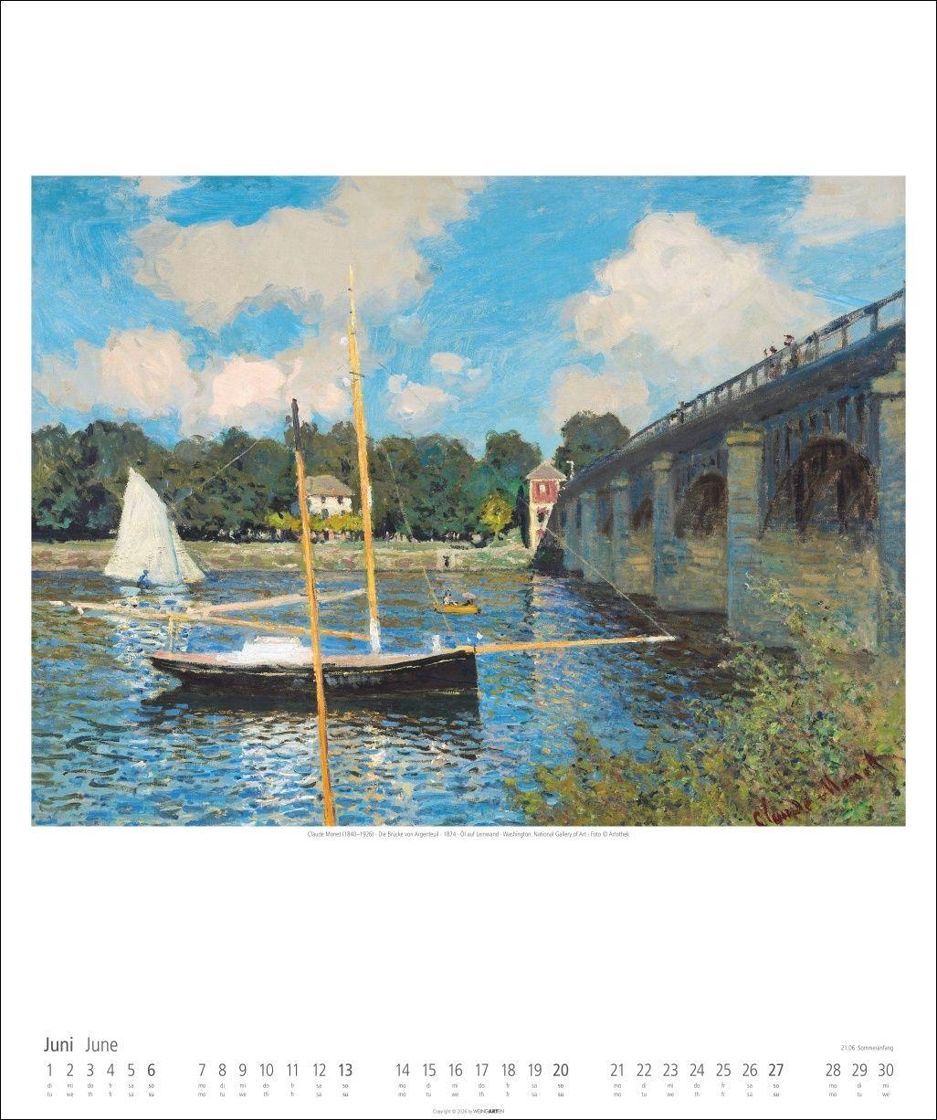 Beispielinhalt (Bild) Claude Monet Kalender 2027