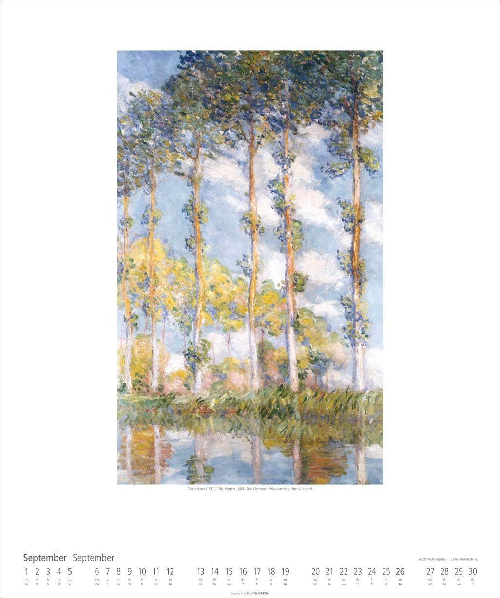 Beispielinhalt (Bild) Claude Monet Kalender 2027