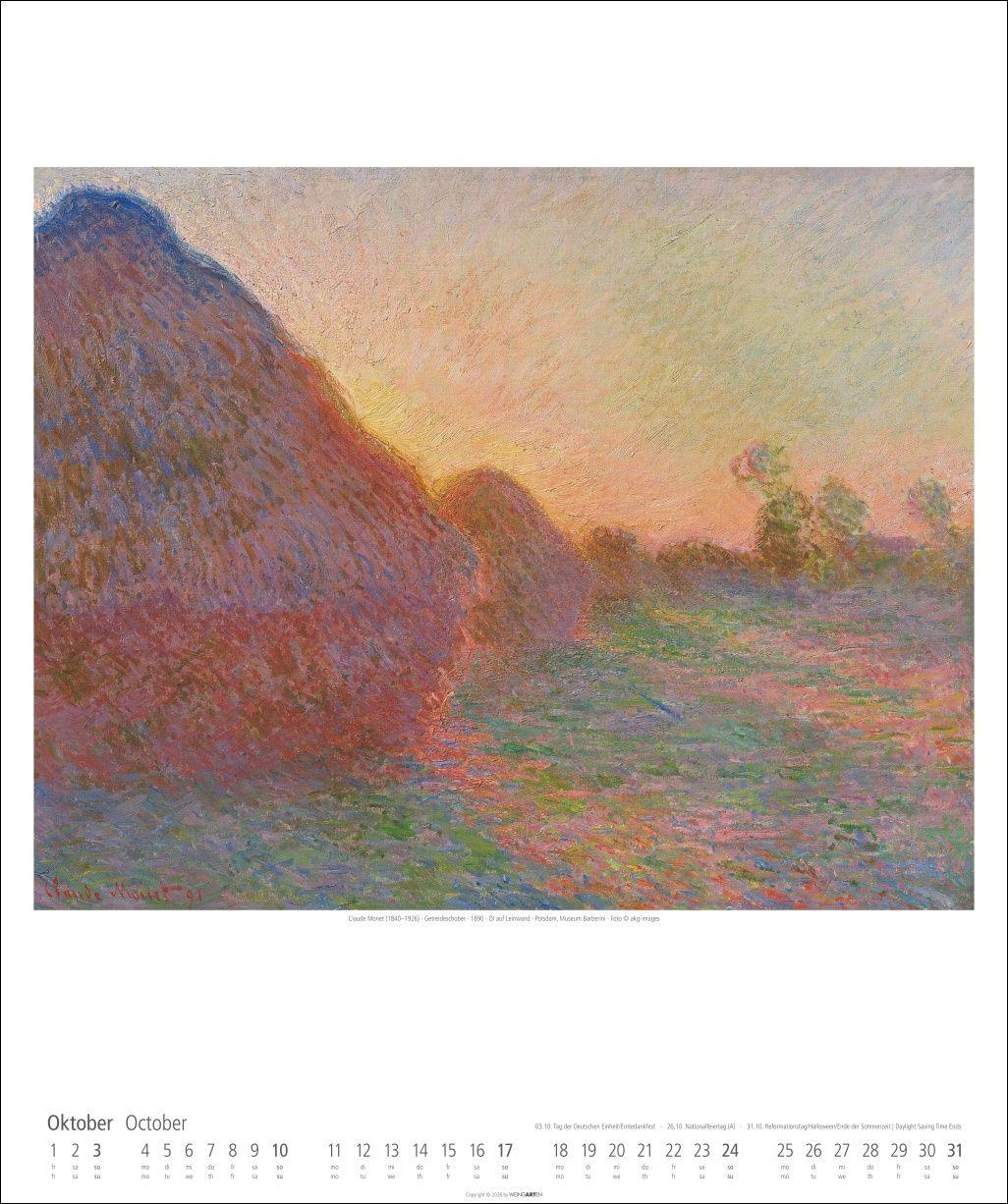 Beispielinhalt (Bild) Claude Monet Kalender 2027