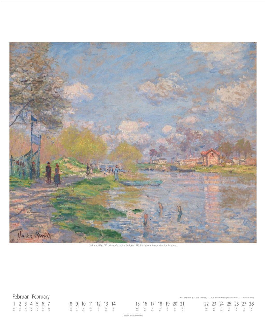 Beispielinhalt (Bild) Claude Monet Kalender 2027