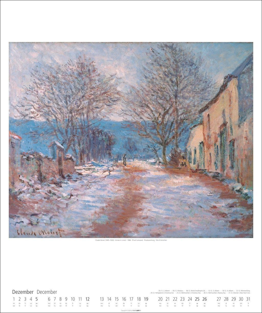Beispielinhalt (Bild) Claude Monet Kalender 2027