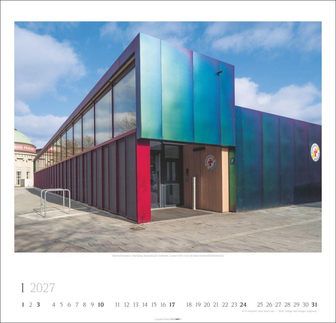 Beispielinhalt (Bild) Moderne Architektur Kalender 2027