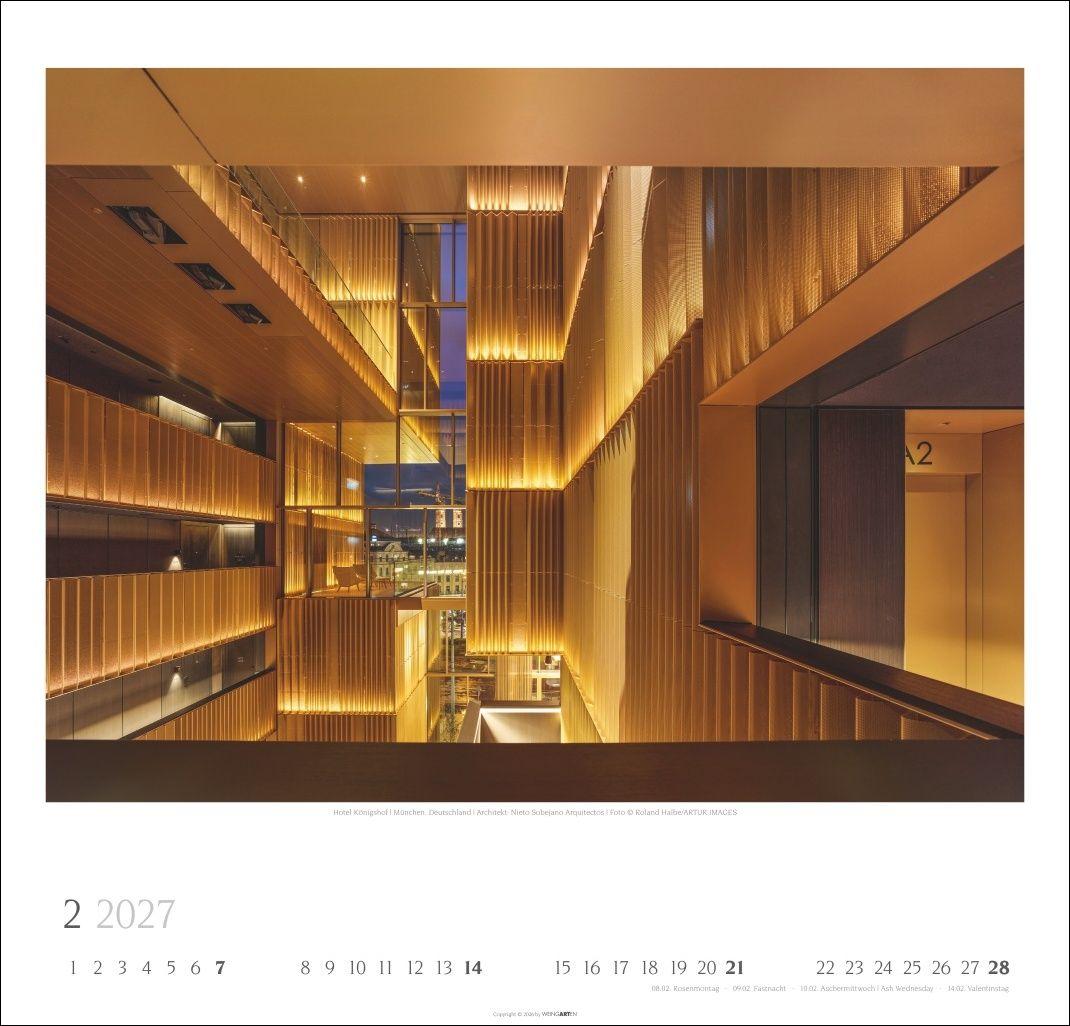 Beispielinhalt (Bild) Moderne Architektur Kalender 2027