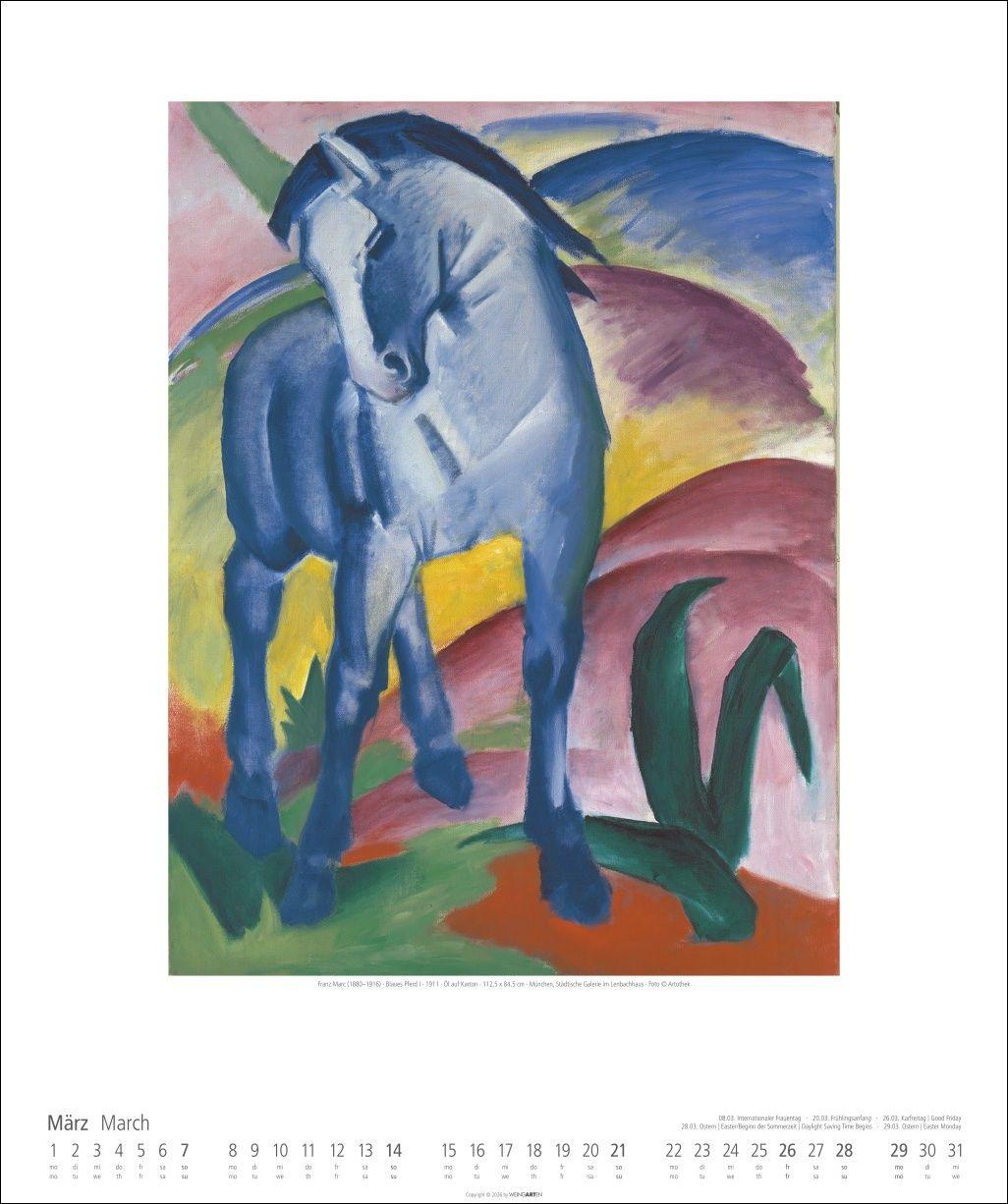 Beispielinhalt (Bild) Der Blaue Reiter Kalender 2027