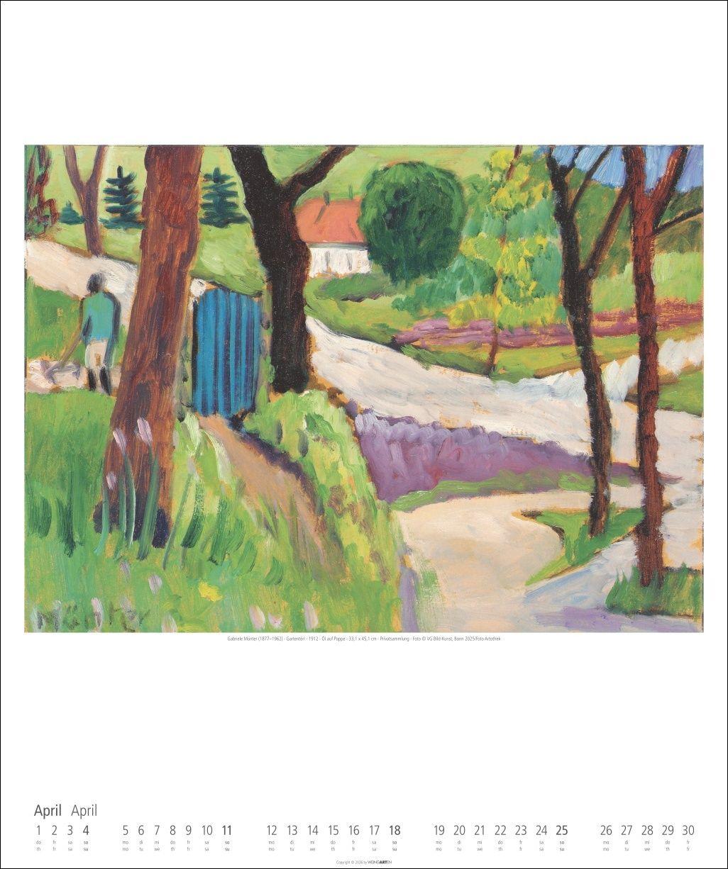 Beispielinhalt (Bild) Der Blaue Reiter Kalender 2027