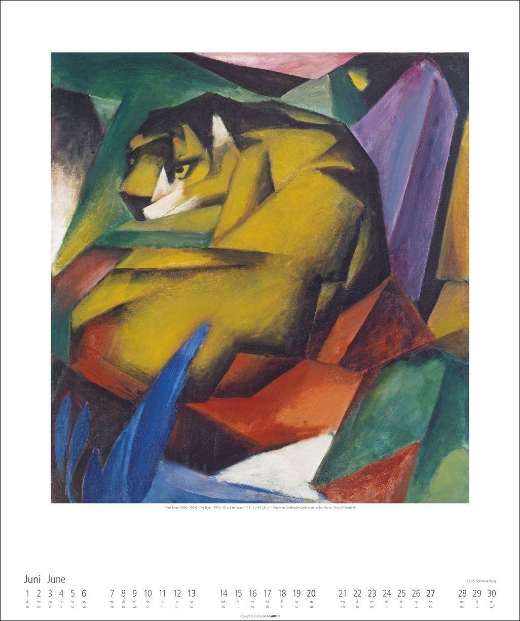Beispielinhalt (Bild) Der Blaue Reiter Kalender 2027