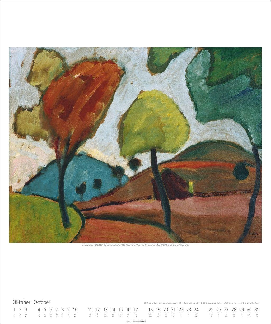 Beispielinhalt (Bild) Der Blaue Reiter Kalender 2027