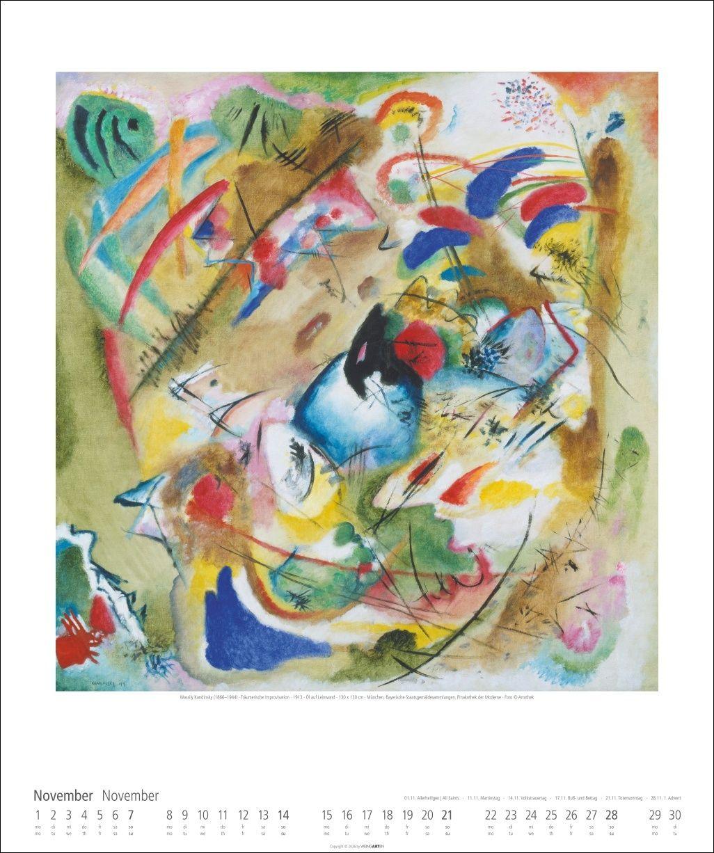 Beispielinhalt (Bild) Der Blaue Reiter Kalender 2027