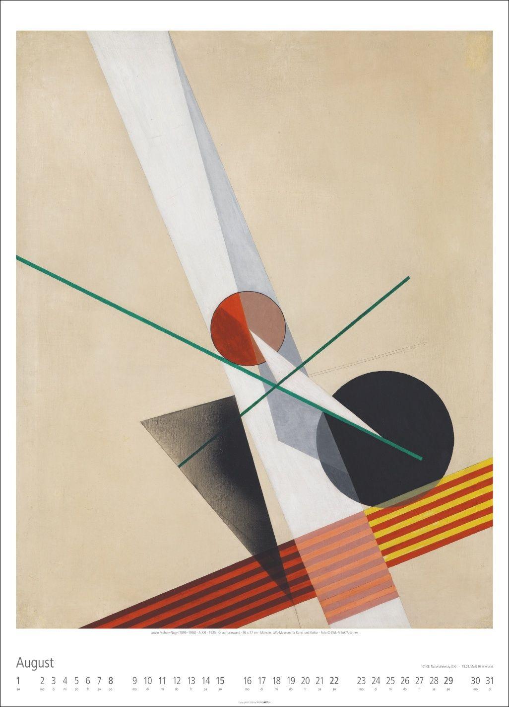 Beispielinhalt (Bild) Bauhaus Kalender 2027