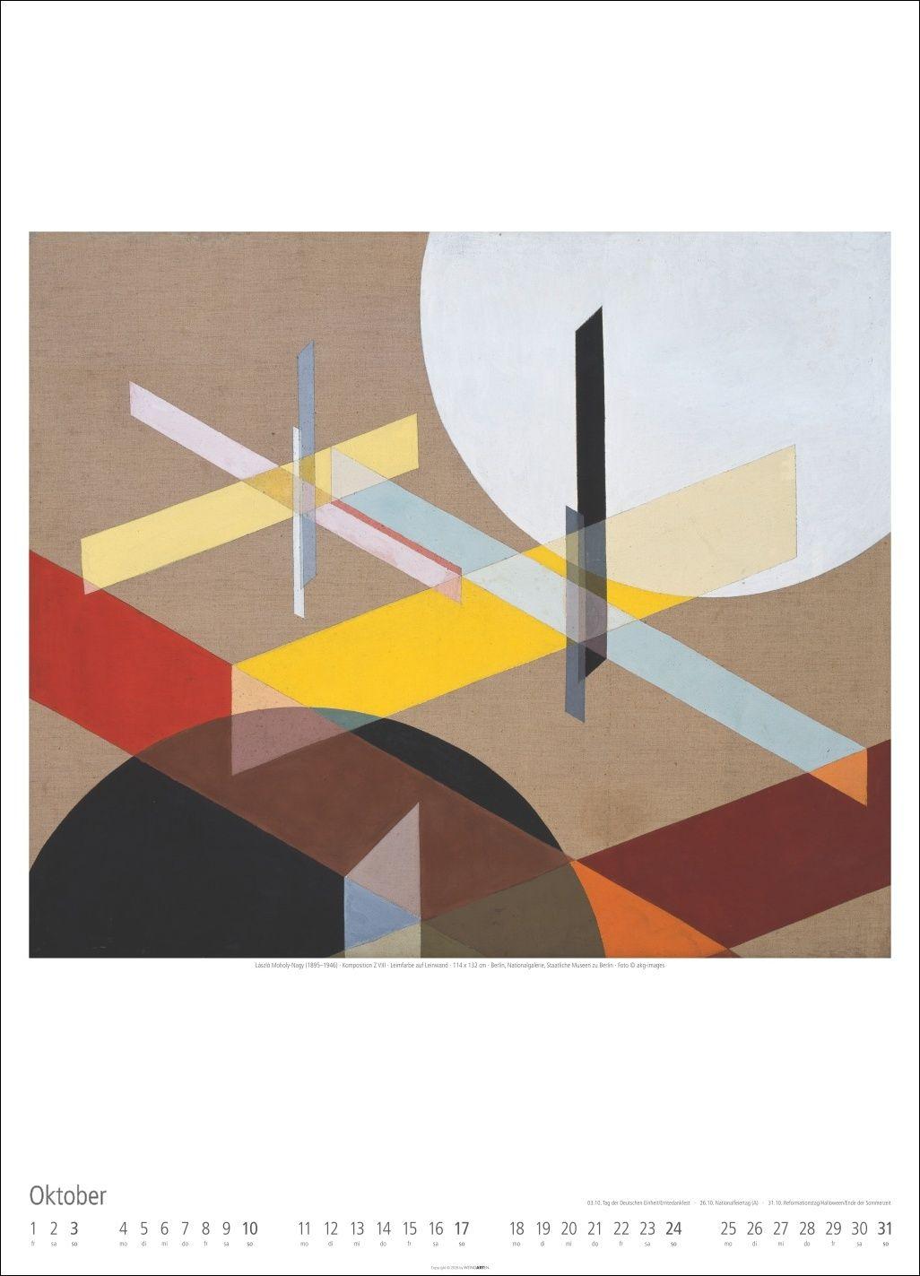 Beispielinhalt (Bild) Bauhaus Kalender 2027