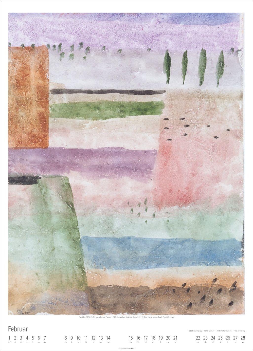 Beispielinhalt (Bild) Bauhaus Kalender 2027