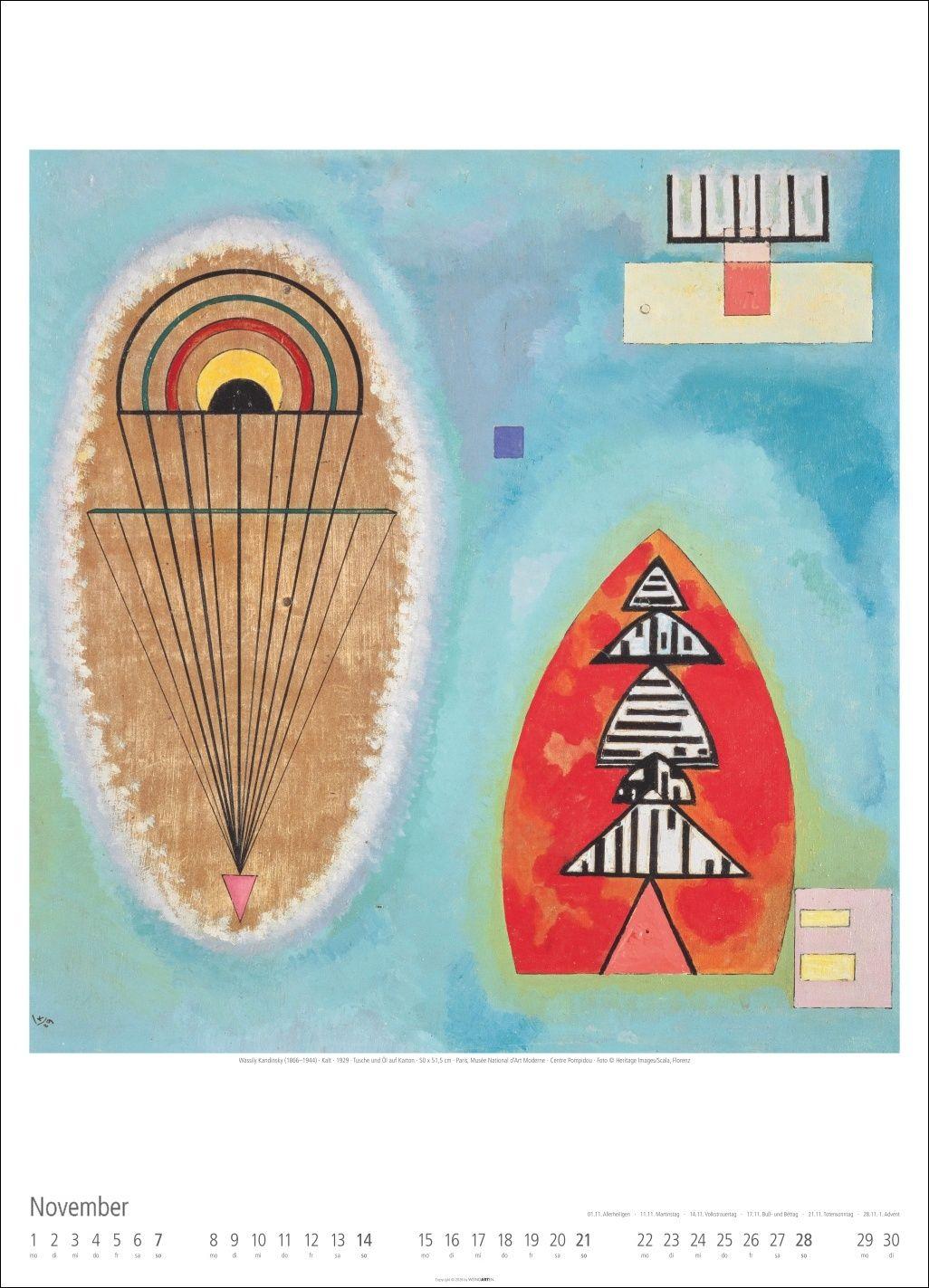 Beispielinhalt (Bild) Bauhaus Kalender 2027