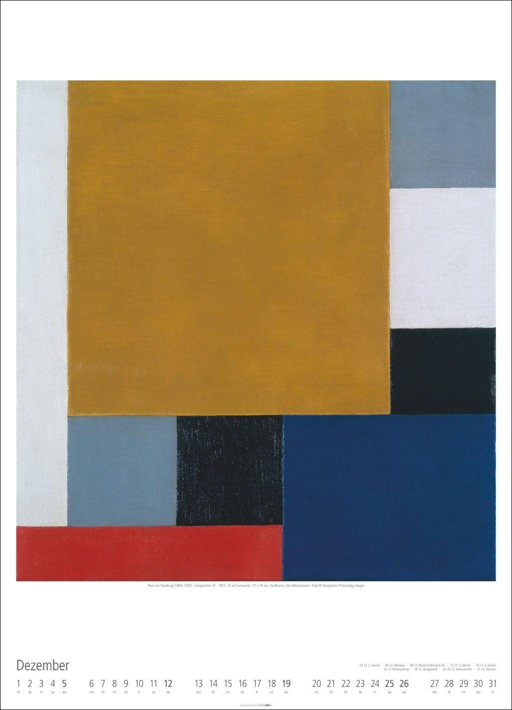 Beispielinhalt (Bild) Bauhaus Kalender 2027