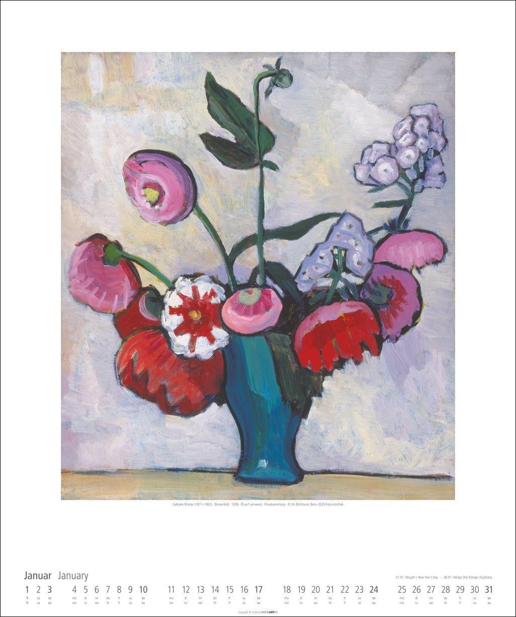 Beispielinhalt (Bild) Gabriele Münter Kalender 2027