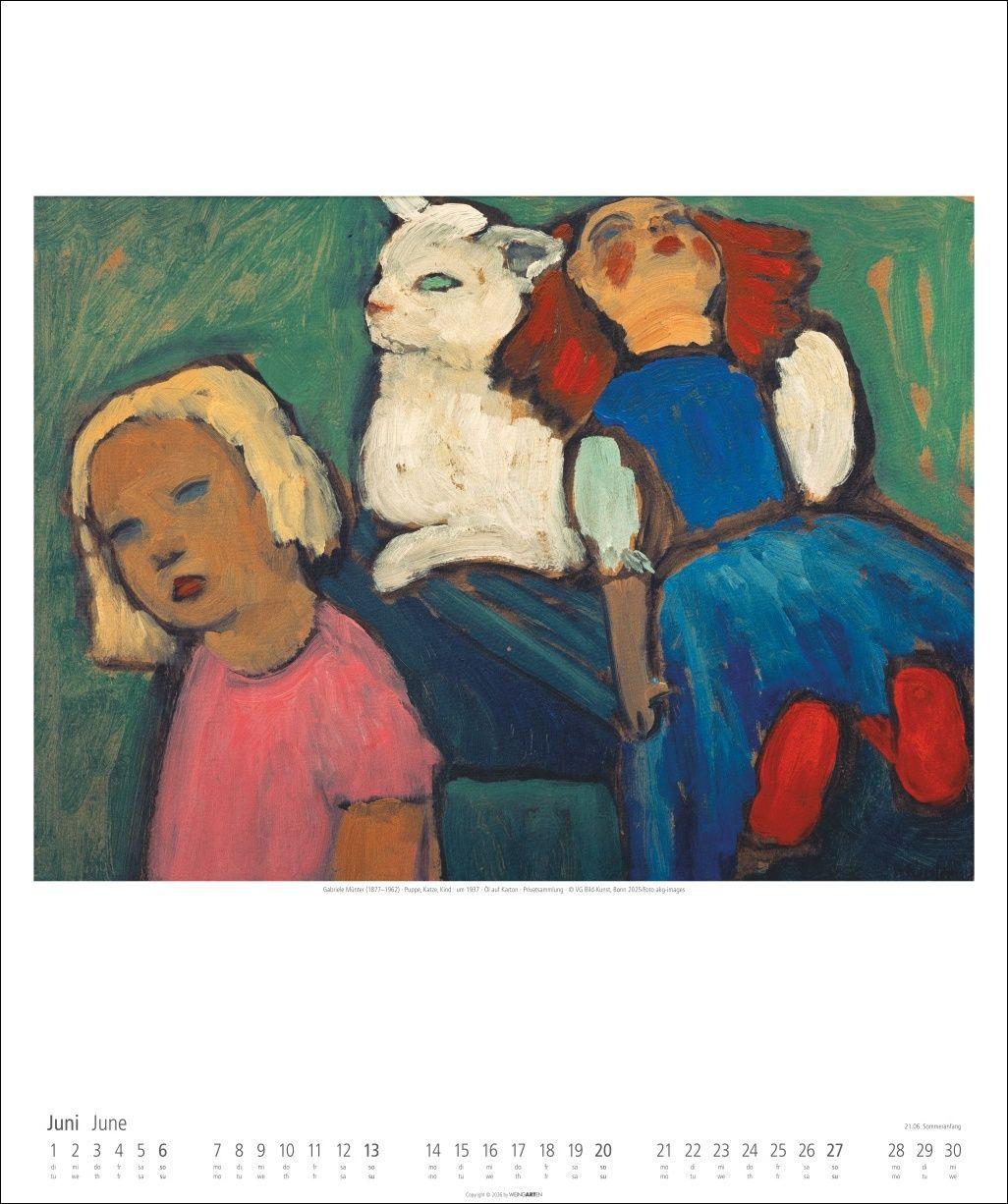 Beispielinhalt (Bild) Gabriele Münter Kalender 2027