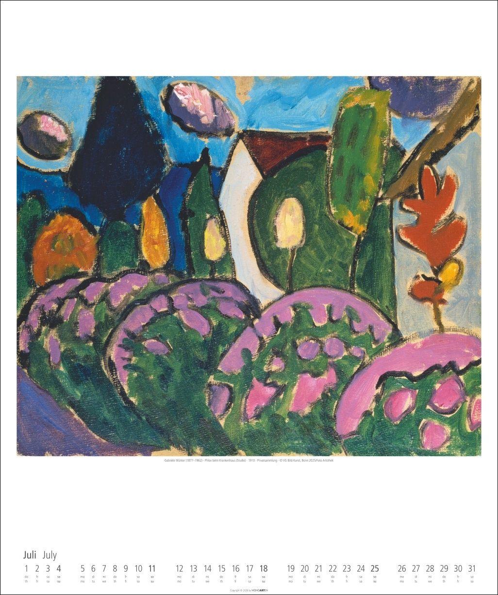 Beispielinhalt (Bild) Gabriele Münter Kalender 2027