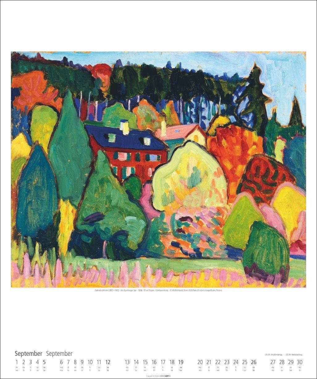 Beispielinhalt (Bild) Gabriele Münter Kalender 2027