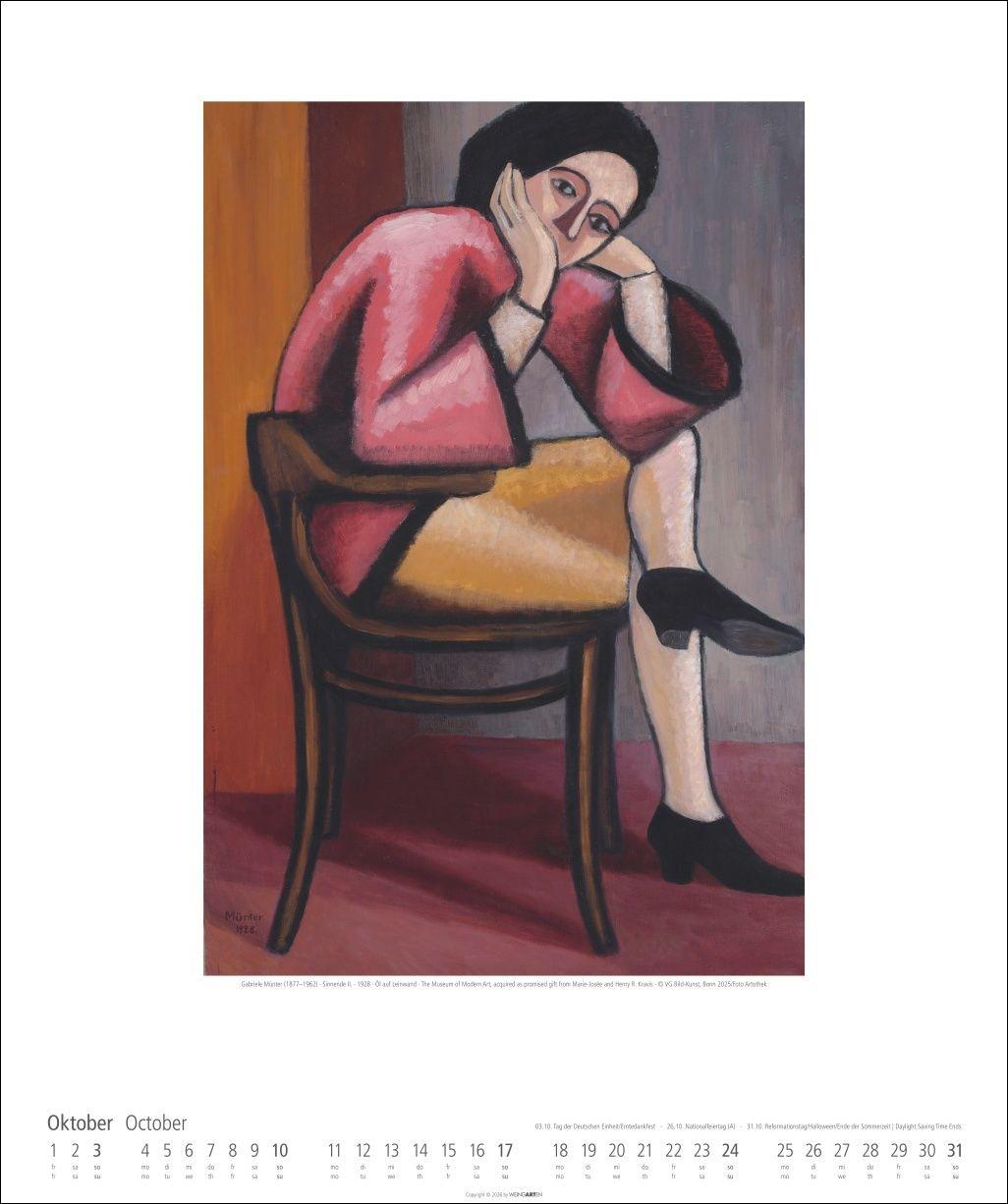 Beispielinhalt (Bild) Gabriele Münter Kalender 2027