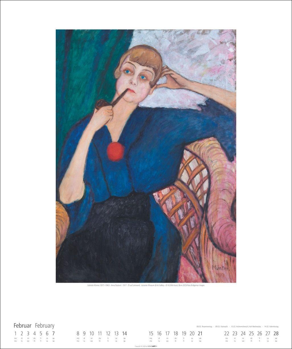 Beispielinhalt (Bild) Gabriele Münter Kalender 2027