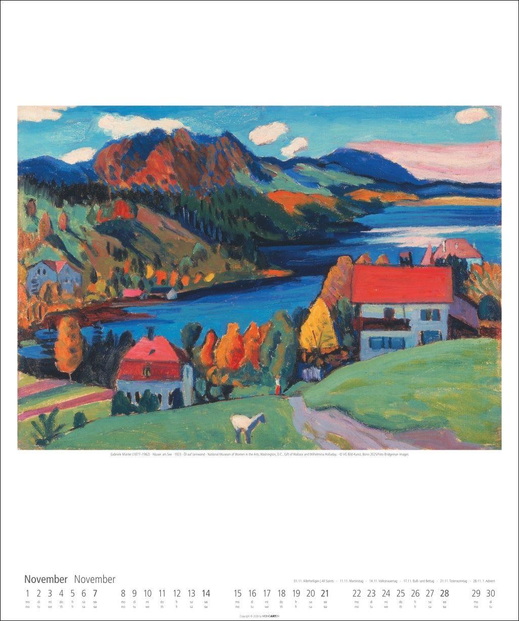 Beispielinhalt (Bild) Gabriele Münter Kalender 2027