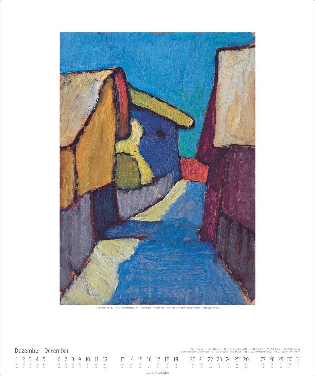 Beispielinhalt (Bild) Gabriele Münter Kalender 2027