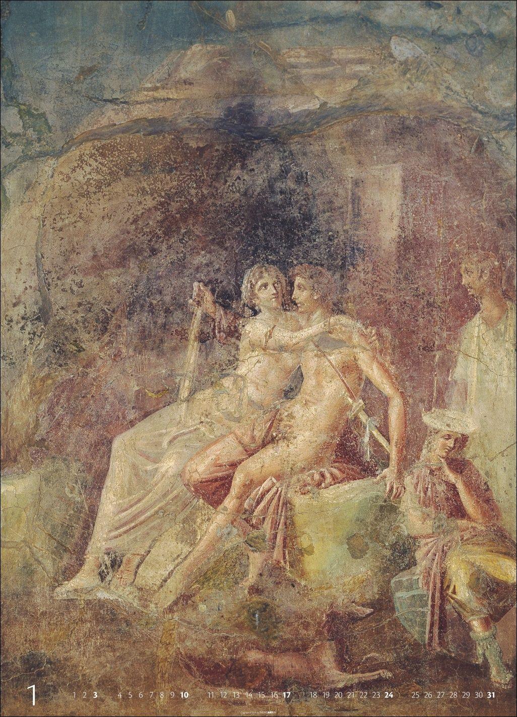 Beispielinhalt (Bild) Römische Fresken Kalender 2027