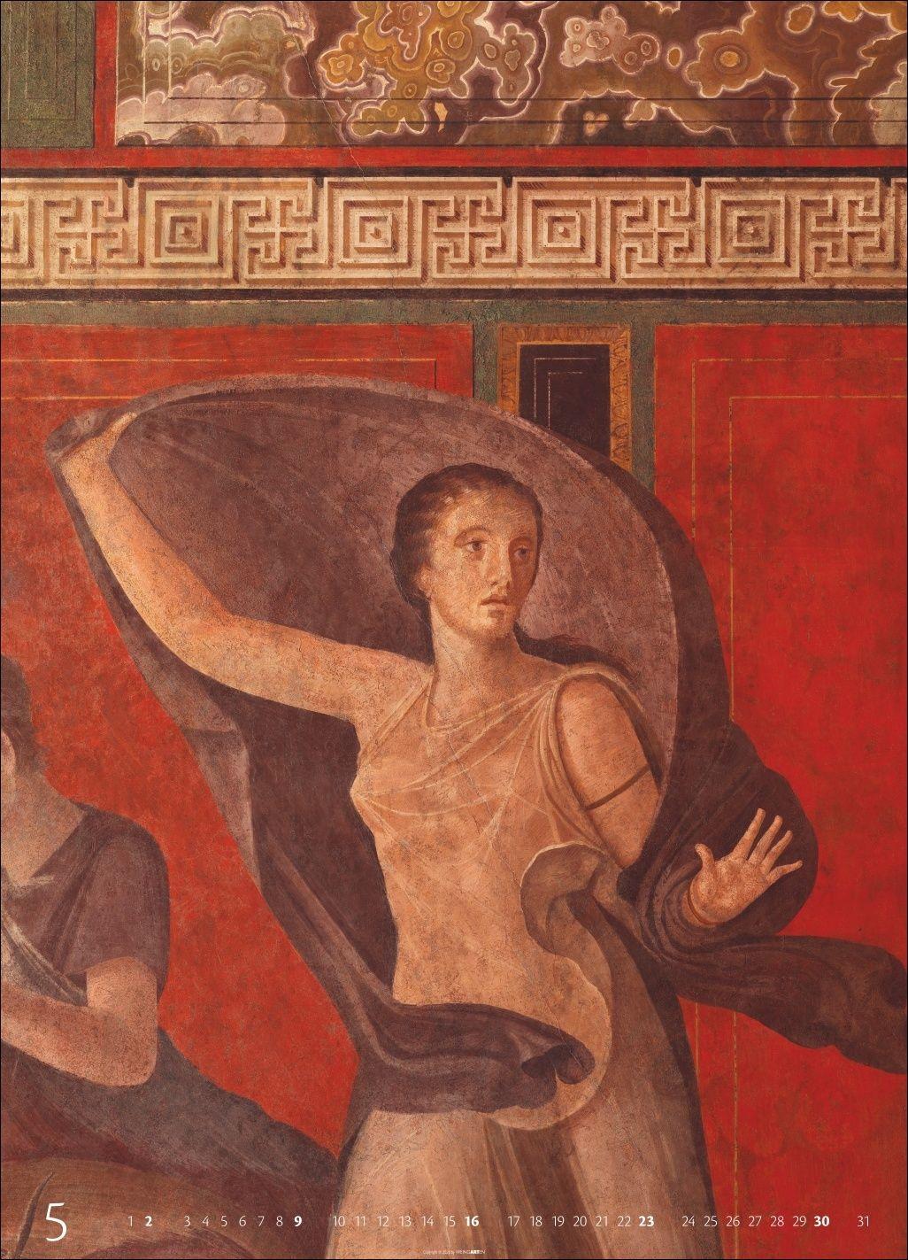 Beispielinhalt (Bild) Römische Fresken Kalender 2027